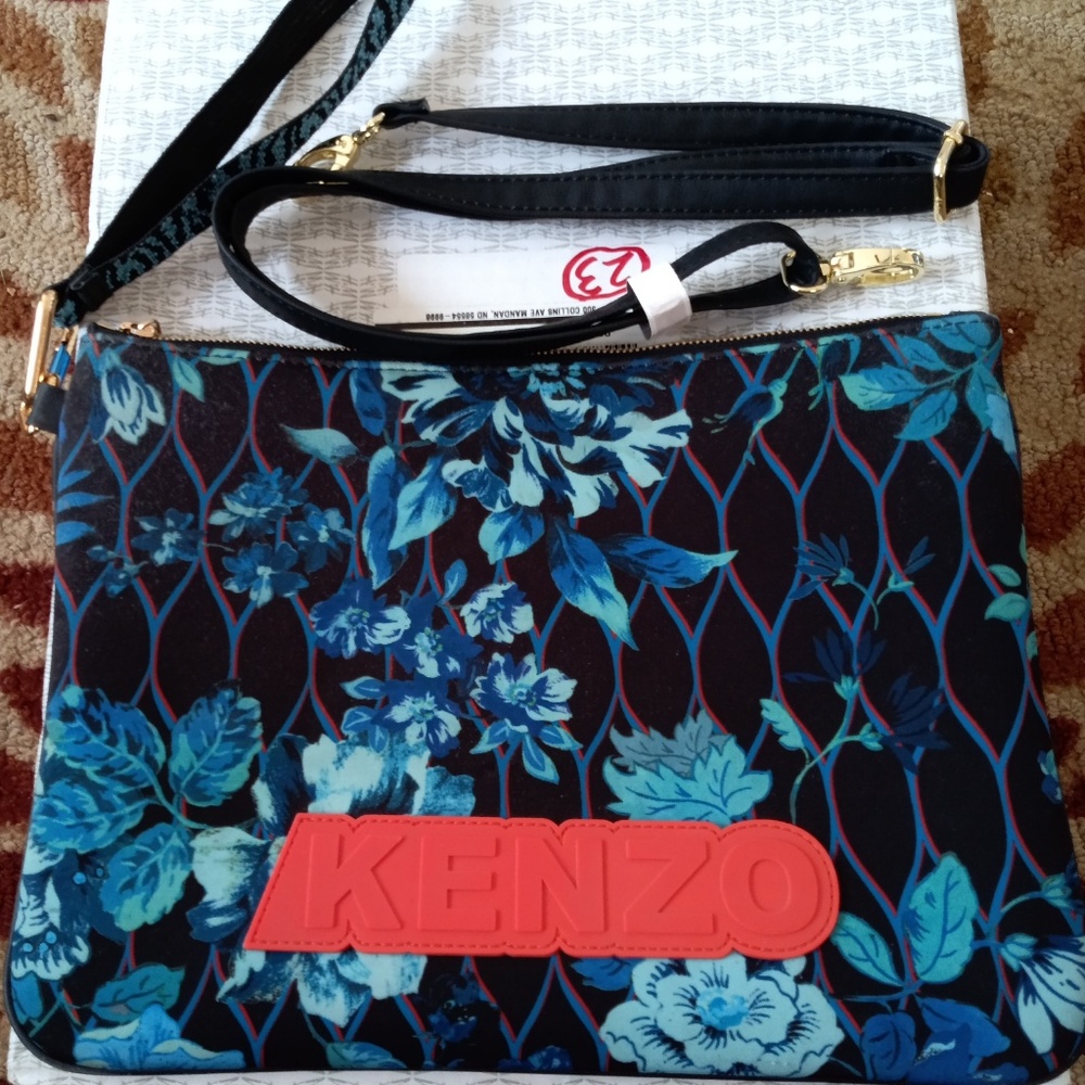 Kenzo x H&M Floral/Animal Pirnt Clutch Purse